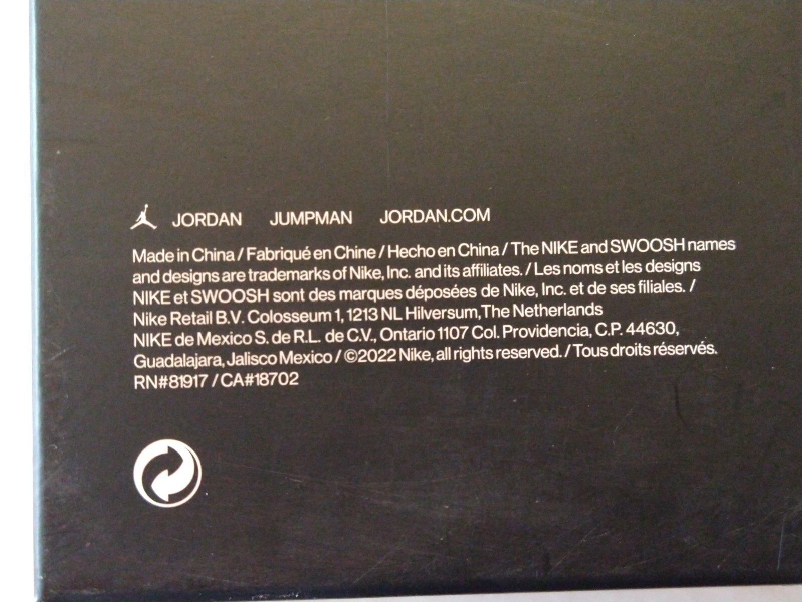 Jordan Baby 3Piece Set MJ0208 K5X Black / White Gold Size 612