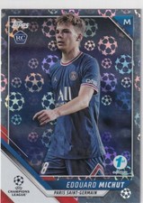 Topps 1st First Edition 2022 CL 189 Edouard Michut Rookie Card RC Starball Foil. rookie card picture
