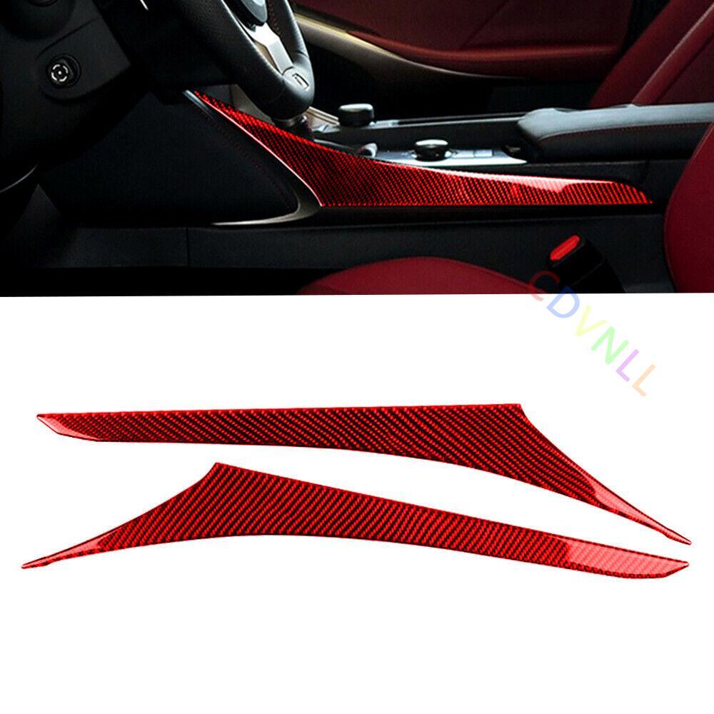 Carbon Fiber Gear Shift Console Panel Overlay Sticker For Lexus IS250 IS350 2014-2018