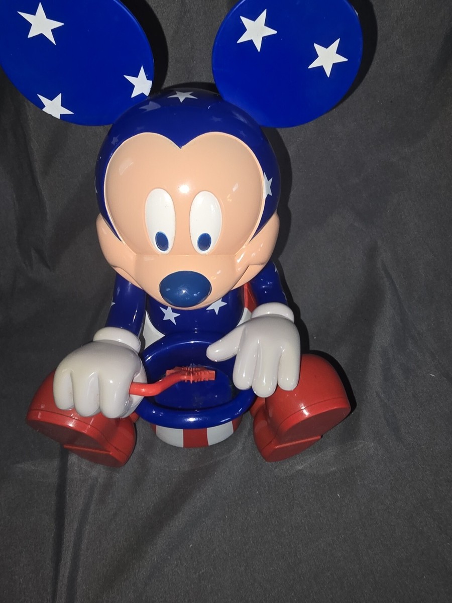 Mickey Mouse Animatronic Bubbles Blower Patriotic Tested Disney