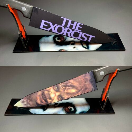 The Exorcist Demon Knife Set With Sublimated Stand - 第 1/7 張圖片