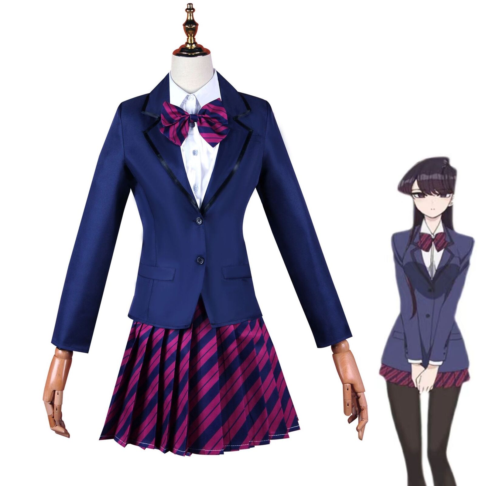  UPUPCOS Komi Can't Communicate Osana Najimi Cosplay Costume  Uniform Outfit Full Set Halloween : Clothing, Shoes & Jewelry