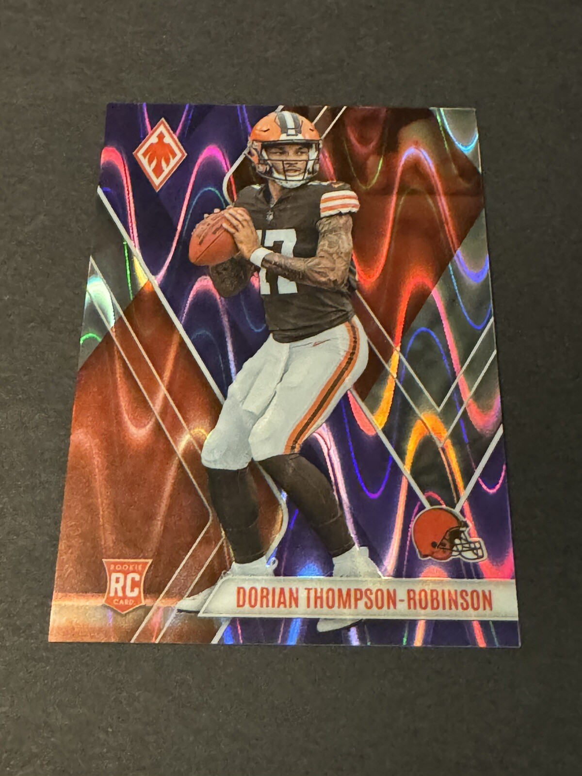 2023 Panini Phoenix - Rookies Purple #124 Dorian Thompson-Robinson /125 (RC)