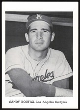 1964 Jay Publishing L.A. Dodgers Picture Pack Baseball Sandy Koufax JP803