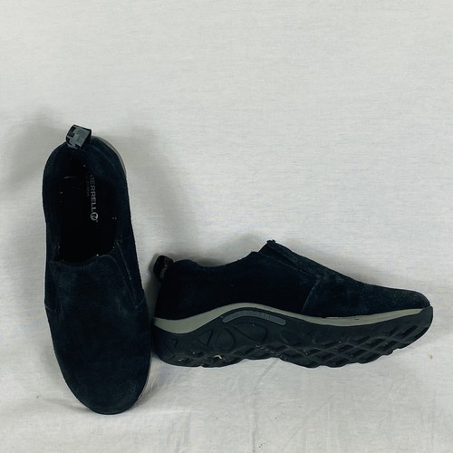 Merrell Kids jungle moc frosty black /grey slip on shoes size 5 M - Picture 9 of 12