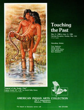 1980 AMERICAN INDIAN PAINTING EXHIBIT AD, ENOCH K. HANEY, GALLERY EXHIBIT AD