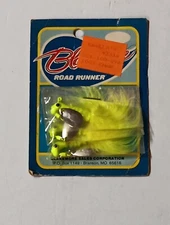 1 Pack Of 3 Vintage Blakemore Road Runner  Chartreuse.  Made In USA