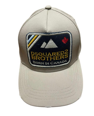 Dsquared2 Brothers Mountain Icon Patch Baseballcap Cap Kappe Basebalkappe Hat