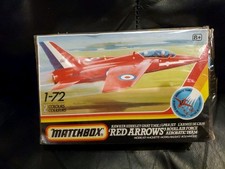 Matchbox Pk15 Red Arrows Gnat T.Mk.I 1/72nd scale model kit in 1983 boxing.