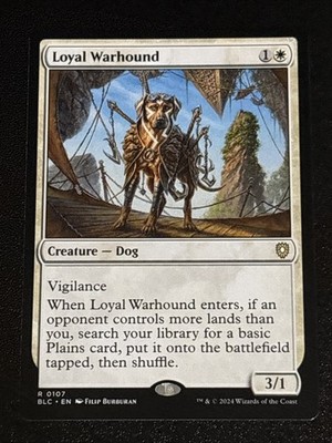 MTG Commander: Bloomburrow Loyal Warhound 0107 NM Rare