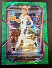 2023 Panini Prizm Draft Picks #84 Gradey Dick Green Pulsar #/25 RC
