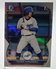 2023 Bowman - Chrome Prospects Yeiner Fernandez #BCP-138 Refractor /499 (RC)