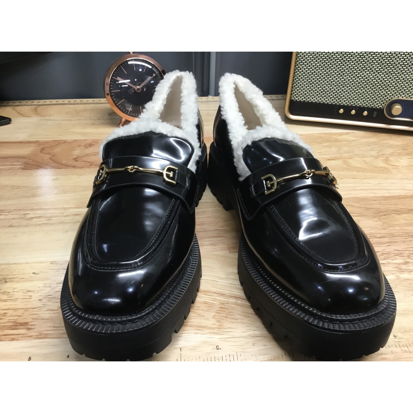 SAOLA Mocassini Sam Edelman Laurs donna 8 5 neri in vernice suola antiscivolo