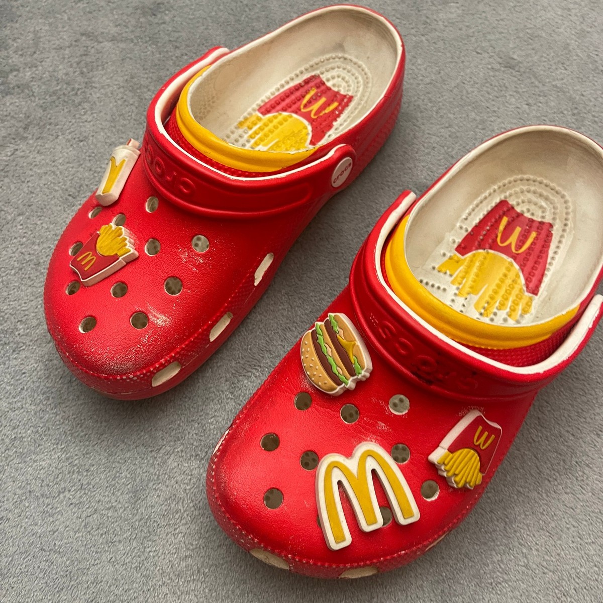 CROCS Red and Yellow McDonald’s w/ Jibbitz! It appears we main image 4