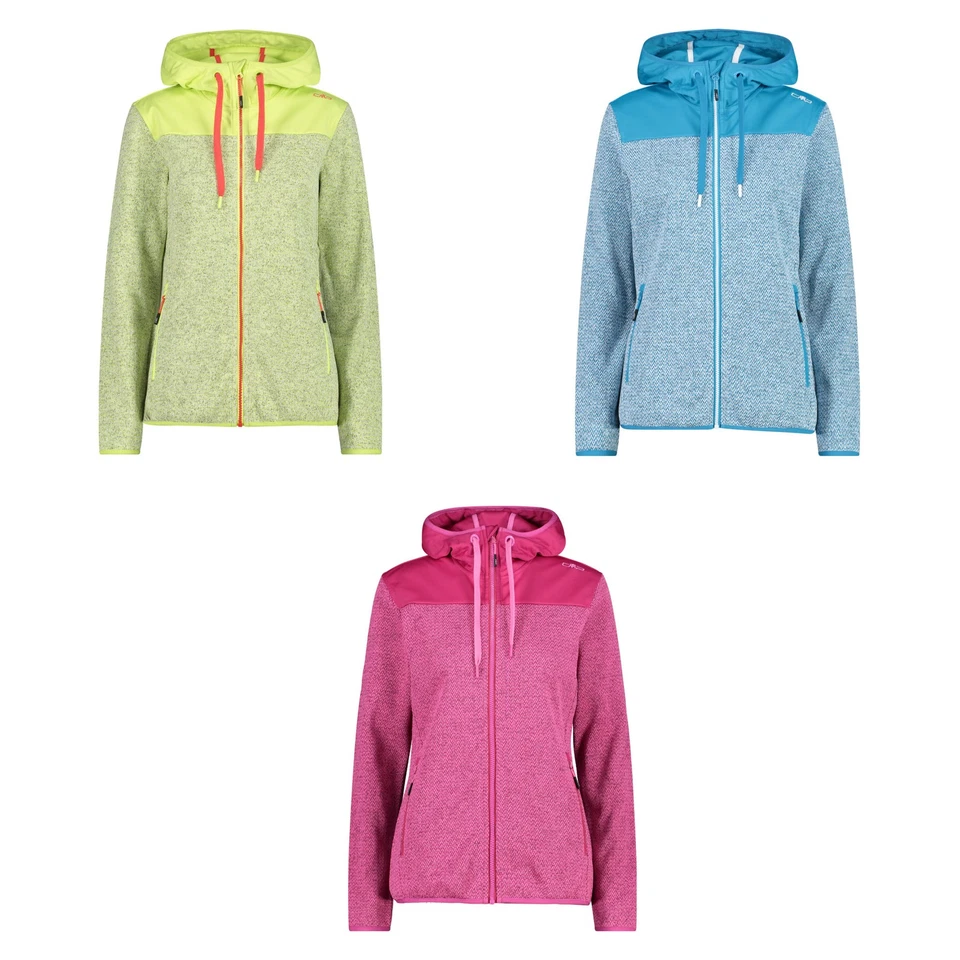 CMP Damen Fleecejacke WOMAN JACKET FIX HOOD 32H5666
