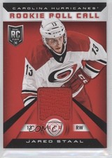 2013-14 Totally Certified Rookie Roll Call Red Jersey Jared Staal #RR-JAS 0a1