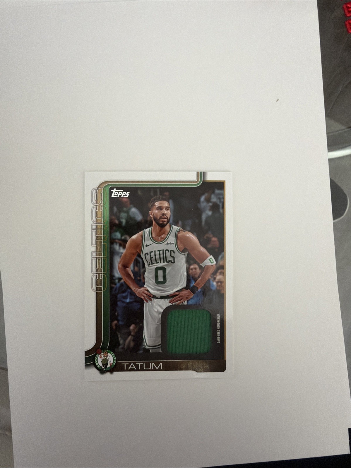2025-26 Topps Basketball Jayson Tatum Flagship Real One Relic #FRO-JT Celtics