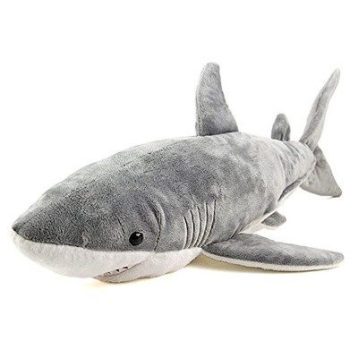 Great White Shark Plush Toy, Large Size, Realistic Animal