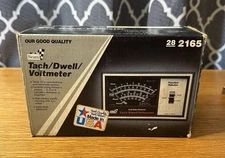 Vintage Sears Tach-Dwell Voltmeter w Original Box & Manual USA Tested Works! EUC