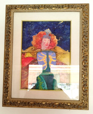 RAFFAELE DE ROSA  dipinto a olio  con cornice ( 35x25 )