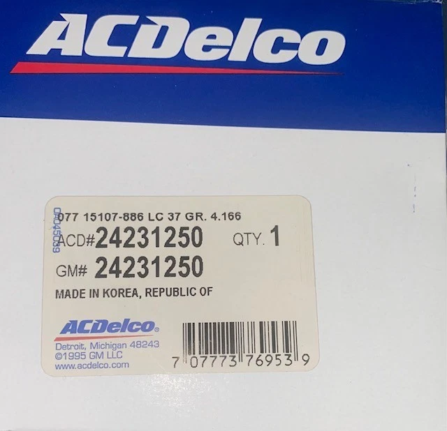 Pistón de embrague de transmisión GM 2008-2012, PIEZA ORIGINAL NUEVA, P/N 24231250 Foto 4 de 4