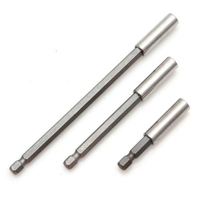 3Pc 1/4 Hex Quick Release Screwdriver 60/100/150mm Extension Bit Holder