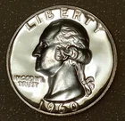 🟅 1960 PROOF 90% Silver Wash. Quarter 25¢