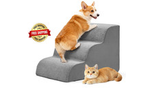 Rampas De Escaleras Para Perros De Espuma De Alta Densidad De 3 Escalones US NEW