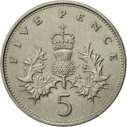 United Kingdom | 5 Pence Coin | Elizabeth II | Km:937 | 1985 - 1990 - Picture 5 of 12