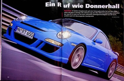 Sport Auto 02/2008 Porsche 911 997 Rt 12 von RUF mit 650PS im Supertest auf dem
