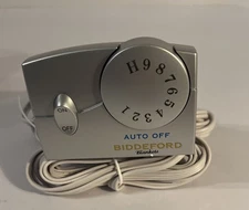 Biddeford TC11BA Auto Off Heated Electric Blanket Control Power  4 Prong silver
