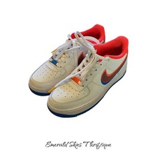 Nike Air Force 1 LV8 GS White Red Blue Orange Sneakers Youth 6.5Y free shipping