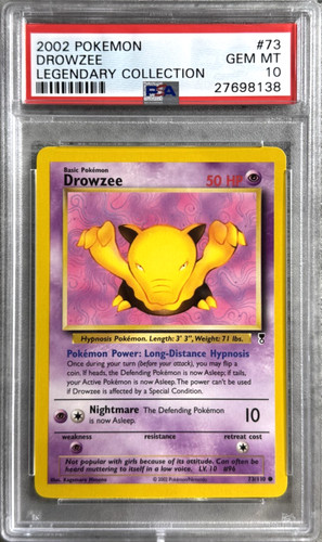 Drowzee graded PSA 10 for sale on eBay