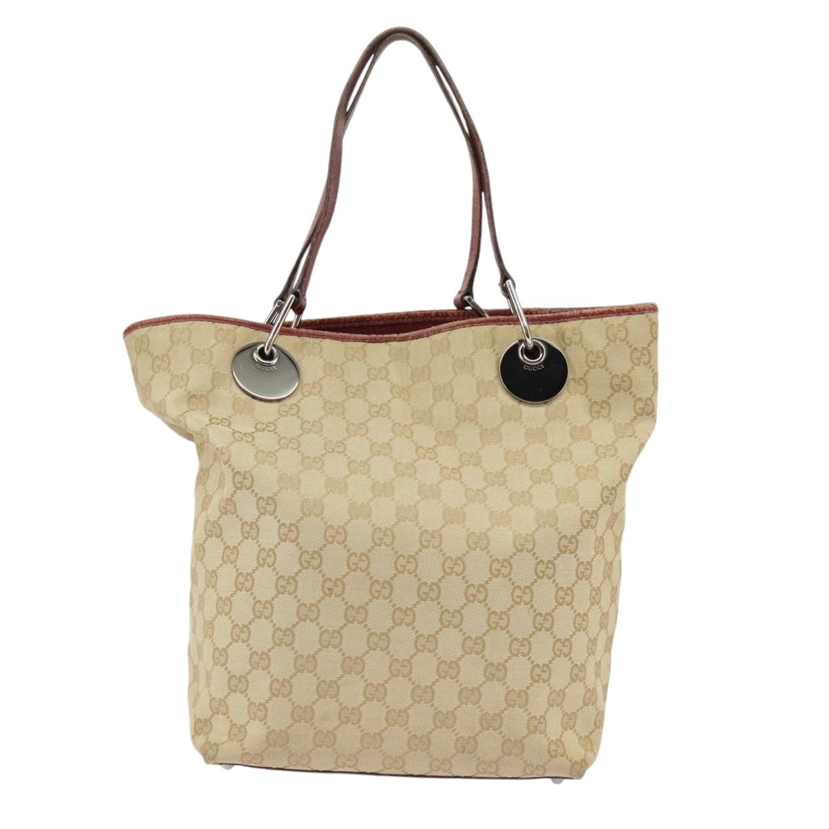 Gucci Authentic Beige Canvas Tote Bag