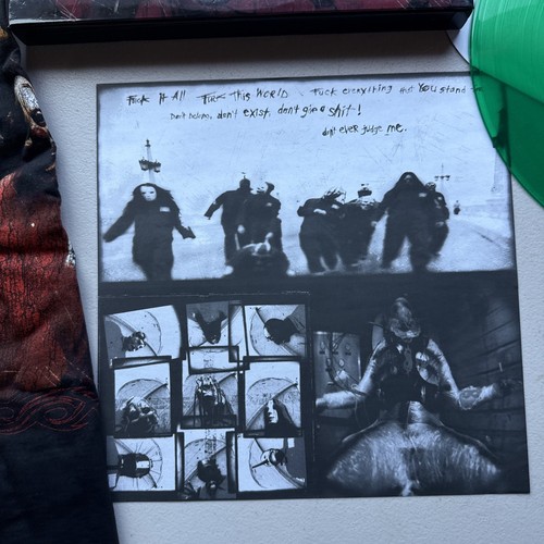 Slipknot 2009 Slime Green Vinyl LP & T-Shirt Box Set -Size Large - Nu Metal - Picture 2 of 10