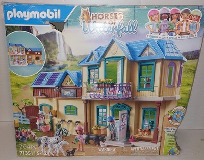 PLAYMOBIL #71351 Waterfall Horse Ranch NEW In Damaged Packaging