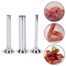 3Pcs Sausage Stuffer Tubes Grinder Attachment Sausage Stuffer Set for Meat