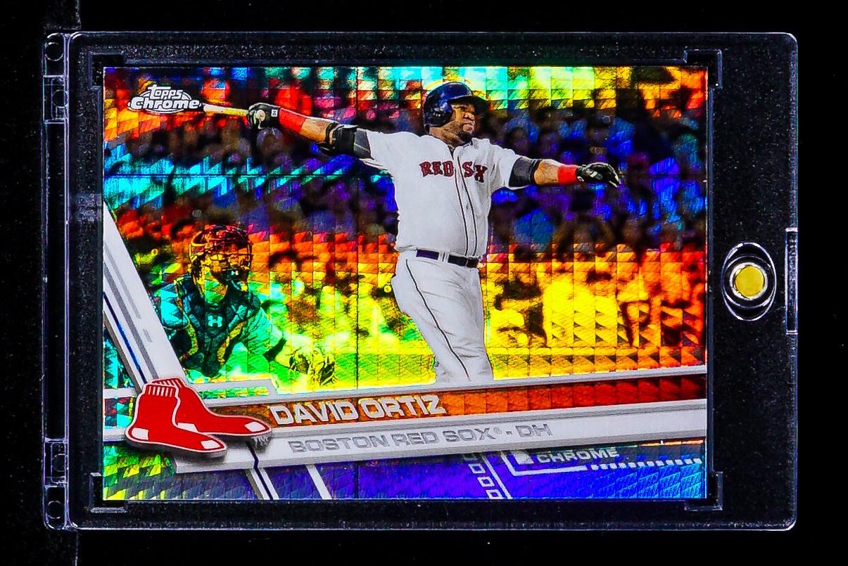 David Ortiz HYPER REFRACTOR CARD Boston Red Sox HOF
