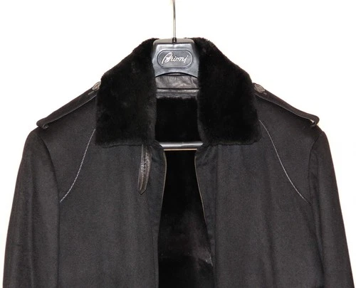 $12.995 Brioni 100% Pure Cashmere nutria fur jacket. Size 50 image 2