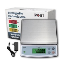 Polit Digital Food Scale KOIN 40lb/18kg Rechargeable Kitchen Weight... Fast Ship