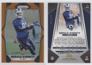 2017 Panini Prizm Rookies Orange Prizm /275 Gerald Everett #241 Rookie RC