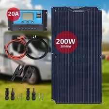 200W Solarpanel 20A Solaranlage PV Komplettset für Wohnmobil Garten Camping …