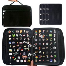 6 Pages Pin Books For Collectors, Enamel Pin Display Pages Pin Carrying Case,...