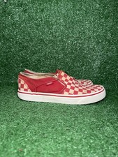 VANS Classic Slip-On Women Size 8.5 Red Check...