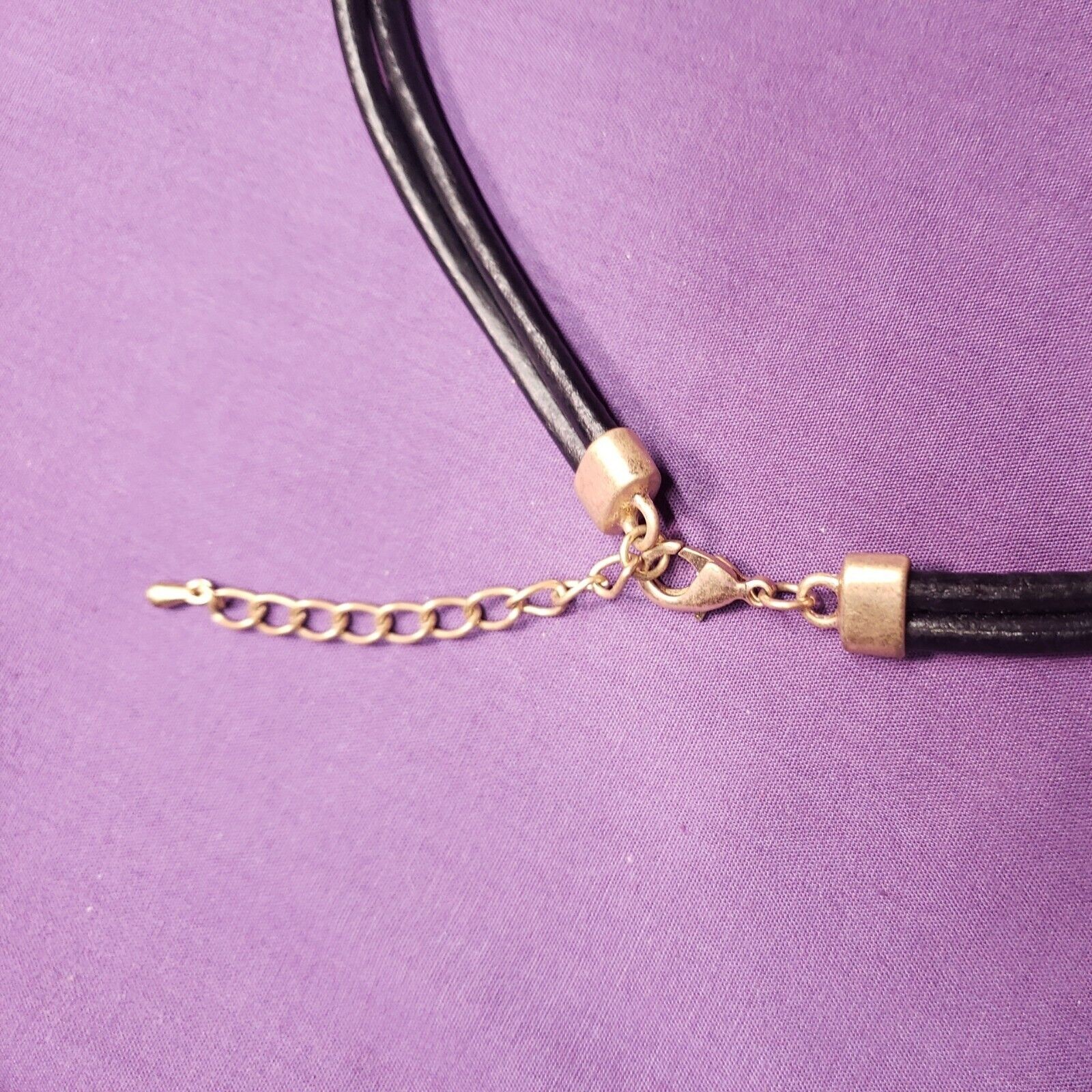 Unique Necklace Interlocking Front Rhinestone Tog… - image 5