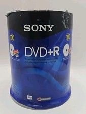 Sony DVD R Printable Blank Discs 120 Min. 4.7 GB 16x 100-Pack Packaging Tore