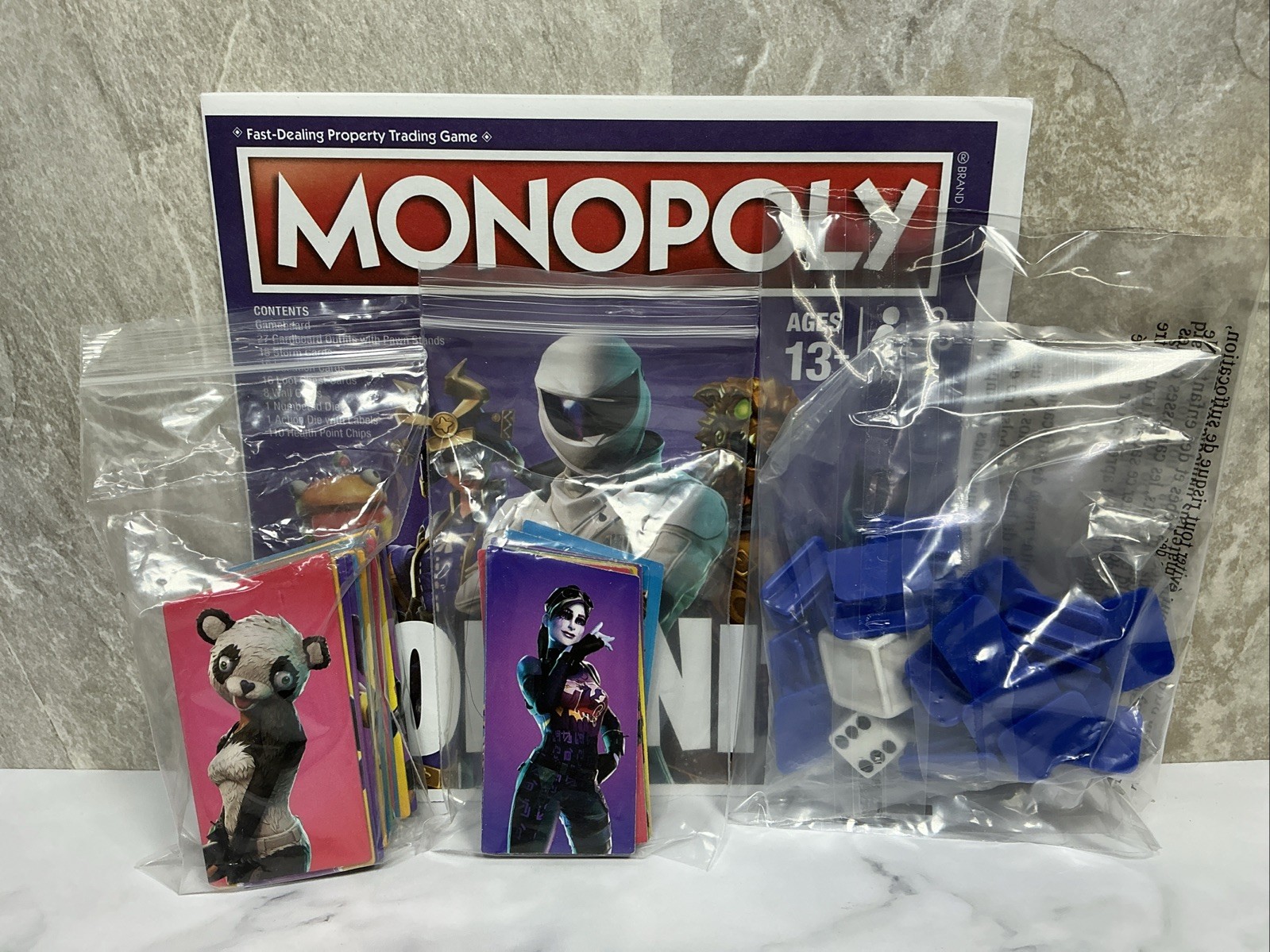 2018 Fortnite Monopoly Replacement Parts 27 Cardboard Outfit