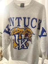 ULTRA RARE VINTAGE 90'S TSI KENTUCKY WILDCATS SPELLOUT SWEATSHIRT MEN'S SIZE XL