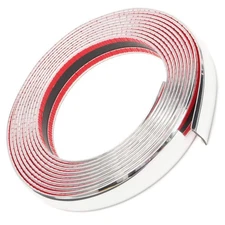25mm x 5metre (1inchx16feet) Weight:2 lb Car Chrome Moulding Trim Strip Decor...