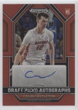 2023-24 Panini Prizm Draft Picks Red 88/149 Colin Castleton #DPA-CLC Auto 5ub